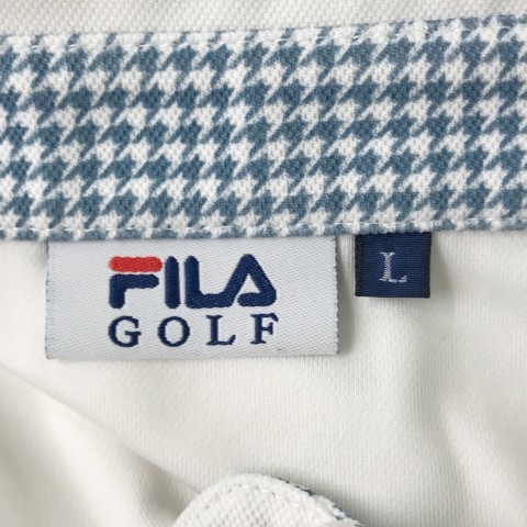 FILA GOLF フィラゴルフ 長袖ポロシャツ ボタンダウン ホワイト系 L [240001974690] ゴルフウェア レディース_画像6