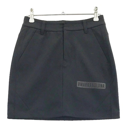 ☆MARK&LONA マークアンドロナ インナー付スカート ネイビー 36 ☆MARK&LONA マークアンドロナ インナー付スカート ネイビー 36