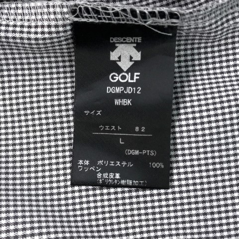 DESCENTE GOLF デサントゴルフ ロングパンツ ギンガムチェック柄 ブラック系 82/L [240101022058] ゴルフウェア メンズ_画像5