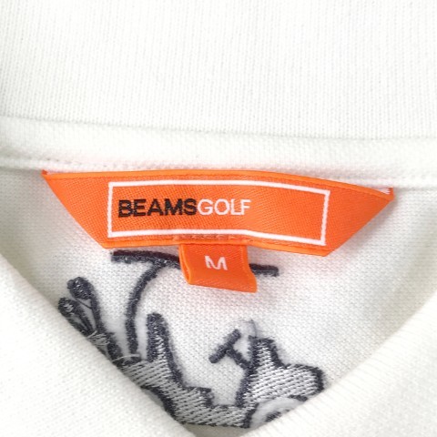 BEAMS GOLF ビームスゴルフ 長袖ポロシャツ ホワイト系 M [240101023118] ゴルフウェア レディース_画像6
