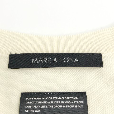 MARK&LONA マークアンドロナ Vネックニット セーター スカル ホワイト系 L [240001826365] ゴルフウェア メンズ_画像6