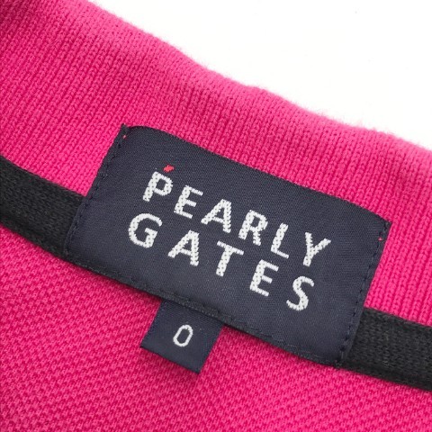 PEARLY GATES パーリーゲイツ 半袖ポロシャツ ピンク系 0 [240001986673] ゴルフウェア レディース_画像5