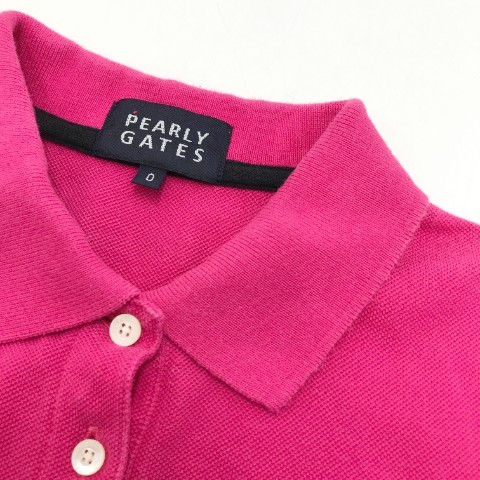 PEARLY GATES パーリーゲイツ 半袖ポロシャツ ピンク系 0 [240001986673] ゴルフウェア レディース_画像7