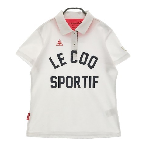 LE COQ GOLF ルコックゴルフ 半袖ポロシャツ ホワイト系 L [240001989802] ゴルフウェア レディース_画像1
