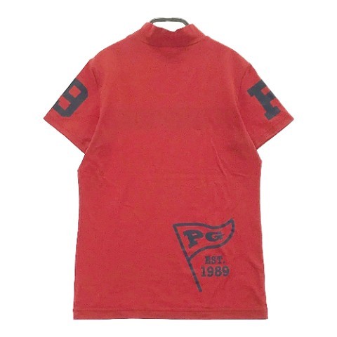 PEARLY GATES パーリーゲイツ ハイネック 半袖Tシャツ レッド系 1 [240001994626] ゴルフウェア レディース_画像2