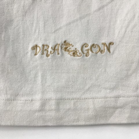 DANCE WITH DRAGON ダンスウィズドラゴン ストレッチ ハーフパンツ 刺繍 ベージュ系 34 [240101000641] ゴルフウェア メンズ_画像3