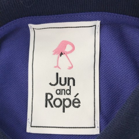 JUN&ROPE ジュン アンド ロペ ERM-2600 半袖ポロシャツ ブルー系 L [240101002662] ゴルフウェア レディース_画像5