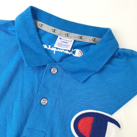 CHAMPION GOLF チャンピオンゴルフ 半袖ポロシャツ ブルー系 L [240001973473] ゴルフウェア メンズ_画像3