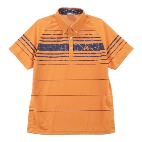ADIDAS GOLF アディダスゴルフ 半袖ポロシャツ オレンジ系 L [240001977683] ゴルフウェア メンズ_画像1