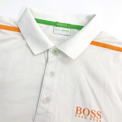 HUGO BOSS GREEN　ヒューゴ ボス グリーン MARTIN KAYMER 半袖ポロシャツ ホワイト系 S [240101010265] ゴルフウェア メンズ_画像3