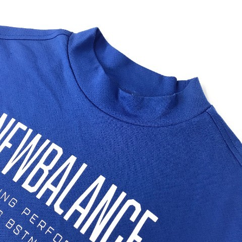 NEW BALANCE GOLF ニューバランスゴルフ 2022年モデル ハイネック 半袖Tシャツ ブルー系 6 [240101014999] ゴルフウェア メンズ_画像3