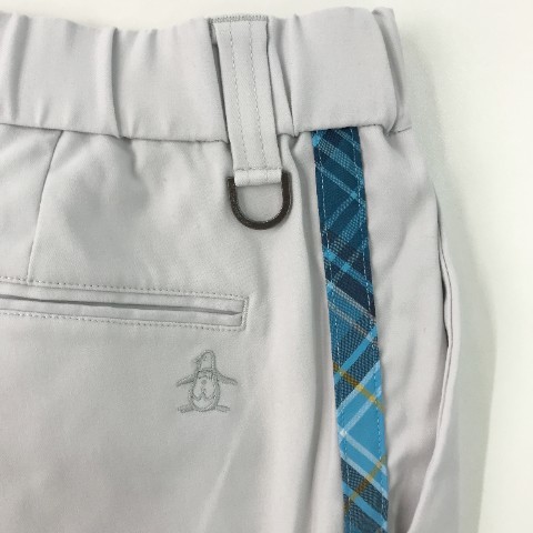 【新品】MUNSINGWEAR マンシングウェア ×Kinloch Anderson 2023年モデル パンツ タータンチェック柄 グレー系 79-83 [240101051575]_画像4