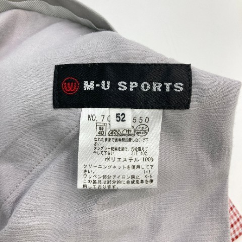 MU SPORTS エムユースポーツ カーゴパンツ チェック柄 レッド系 52 [240101068695] ゴルフウェア メンズ_画像5