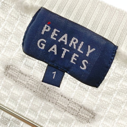 PEARLY GATES パーリーゲイツ Vネックニットベスト ホワイト系 1 [240101079695] ゴルフウェア レディース_画像6