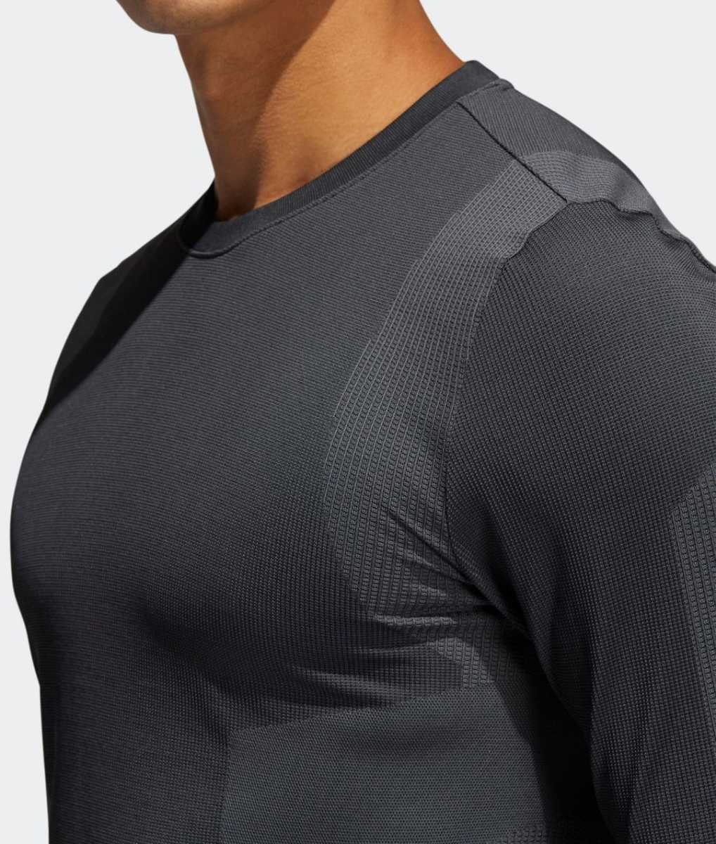 新品 定価7359 adidas テックフィット 長袖 カットソー O XL アディダス スポーツ ランニング トレーニング　ストレッチ_画像3