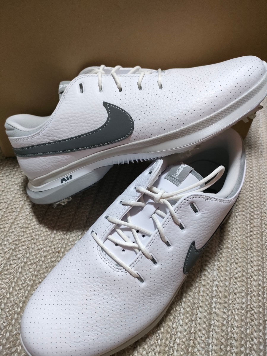 新品 定価25850 NIKE GOLF エアズーム ビクトリーツアー 3 26.5cm US8.5 ナイキ ゴルフ スパイク ゴルフシューズ グレー ホワイト 防水 AIR
