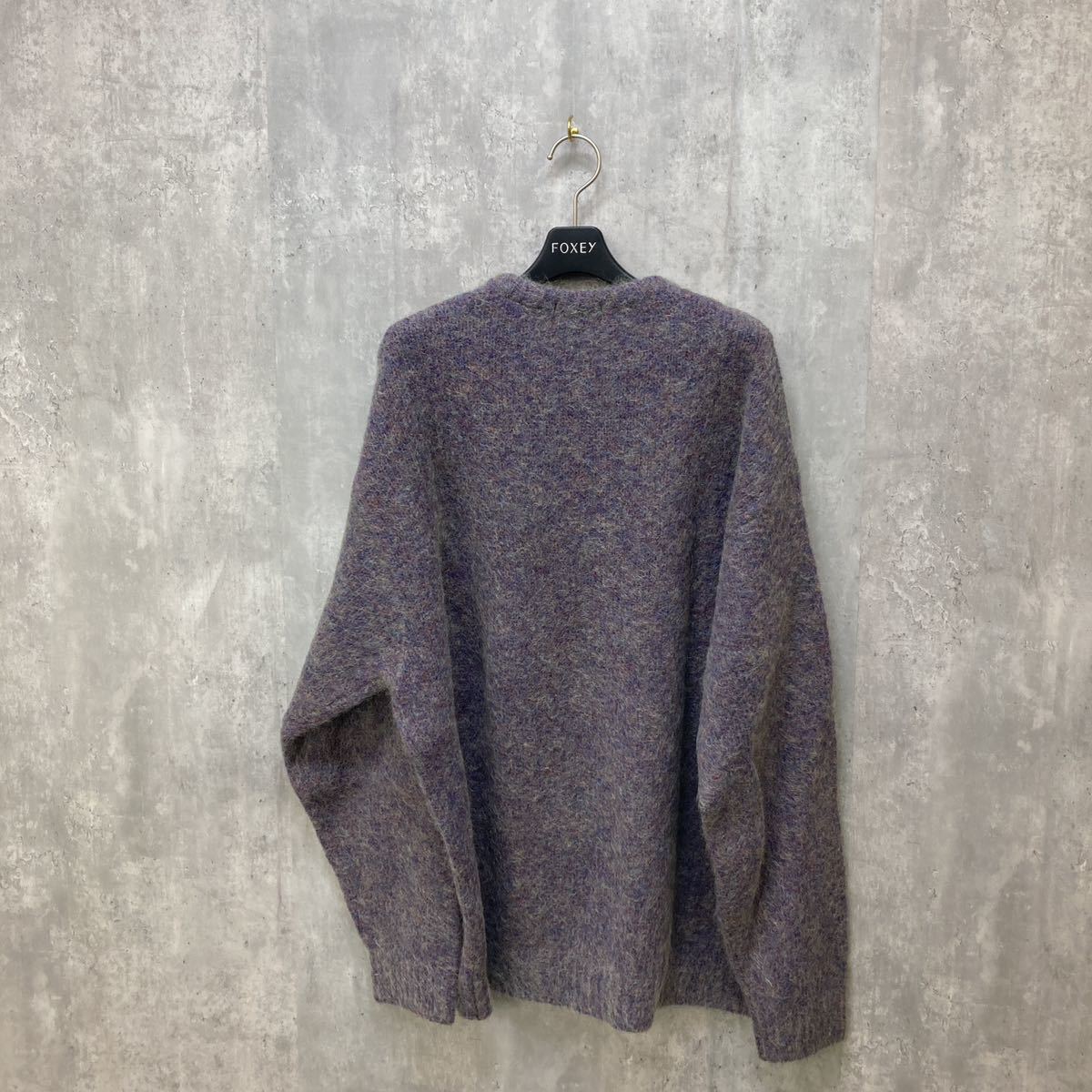 Supreme 22AW Mohair Sweater Purple Melange XL パープル セーター ニット シュプリーム _画像4