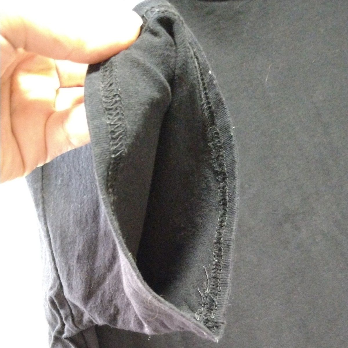 GRL  半袖 Tシャツ ロング丈 オーバーサイズ 黒 Fサイズ