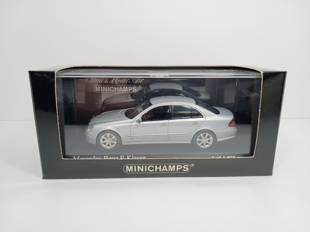 中古品 1/43 メルセデスベンツ Eクラス W211 後期 2007 シルバー_画像4