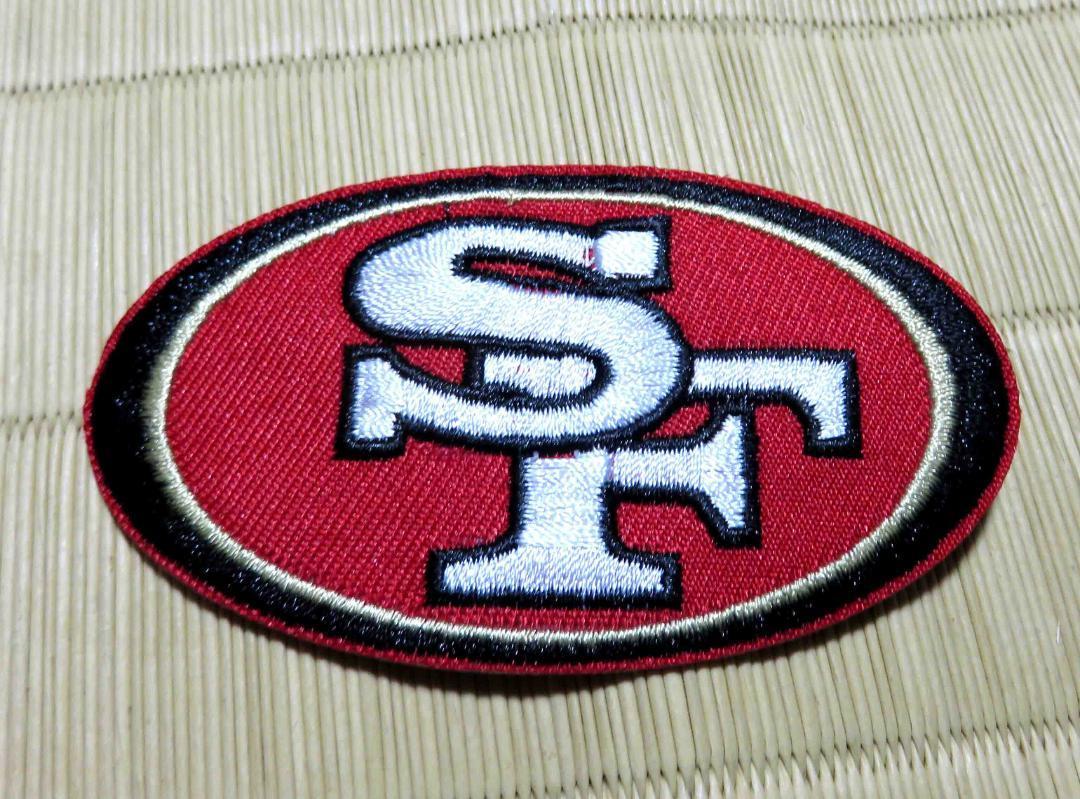 赤小豆◆新品NFLサンフランシスコ・フォーティナイナーズSan Francisco 49ers刺繍ワッペン◆アメフト　アメリカンフットボール　アメリカ