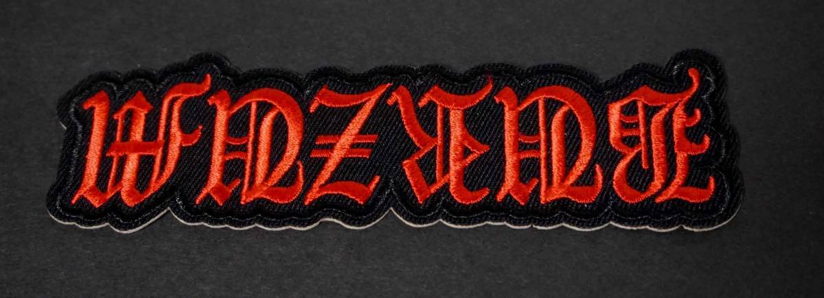 黒赤BZM英語■新品『 バーズム 　Burzum　バーザム 』ブラックメタル・アンビエント　ノルウェー 刺繍ワッペン◎ 音楽 ミュージック