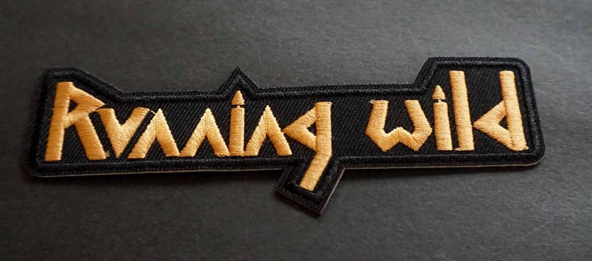 《金銅黒RW》新品『Running Wild ランニング ワイルド 』ヘヴィメタル・バンド ミュージシャン刺繍ワッペン■ドイツ■ミュージック 音楽_画像3