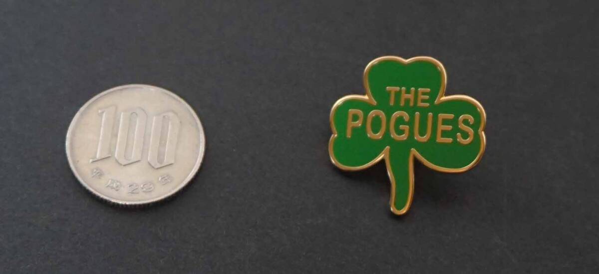 《緑三つ葉PG》新品『THE POGUES/ザ・ポーグス』■UK 三つ葉クローバー イギリス バント■pin collectionピンバッジ バッチ■ロックバンド_画像2