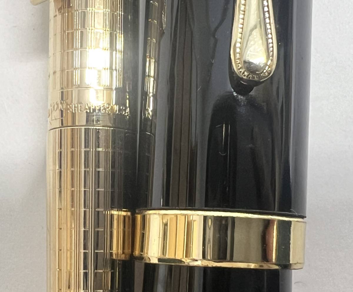 0000-0141 1円出品 万年筆 18K 14K 585 含む プラチナ PLATINUM ペリカン PELIKAN 他 ボールペン シャープペンシル 含む おまとめ 12本_画像9