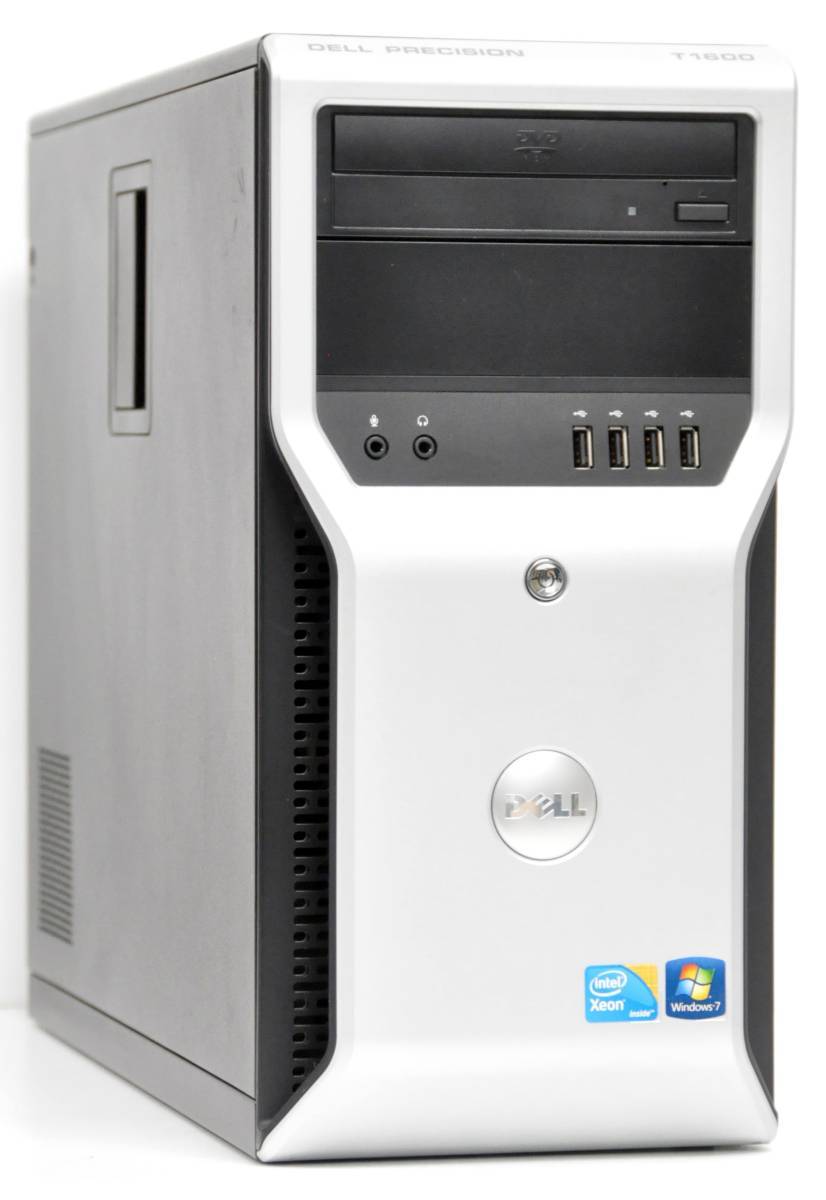 *4 core DELL mini tower WIN10 workstation Precision T1600 Xeon E3-1225 3.1GHz/8GB/500GB/Quadro 600/ multi /Win7Pro64