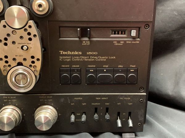 sz1k42-006 Technics テクニクス RS-1500U オープンリールデッキ 現状品 直接引き取り 千葉_画像8