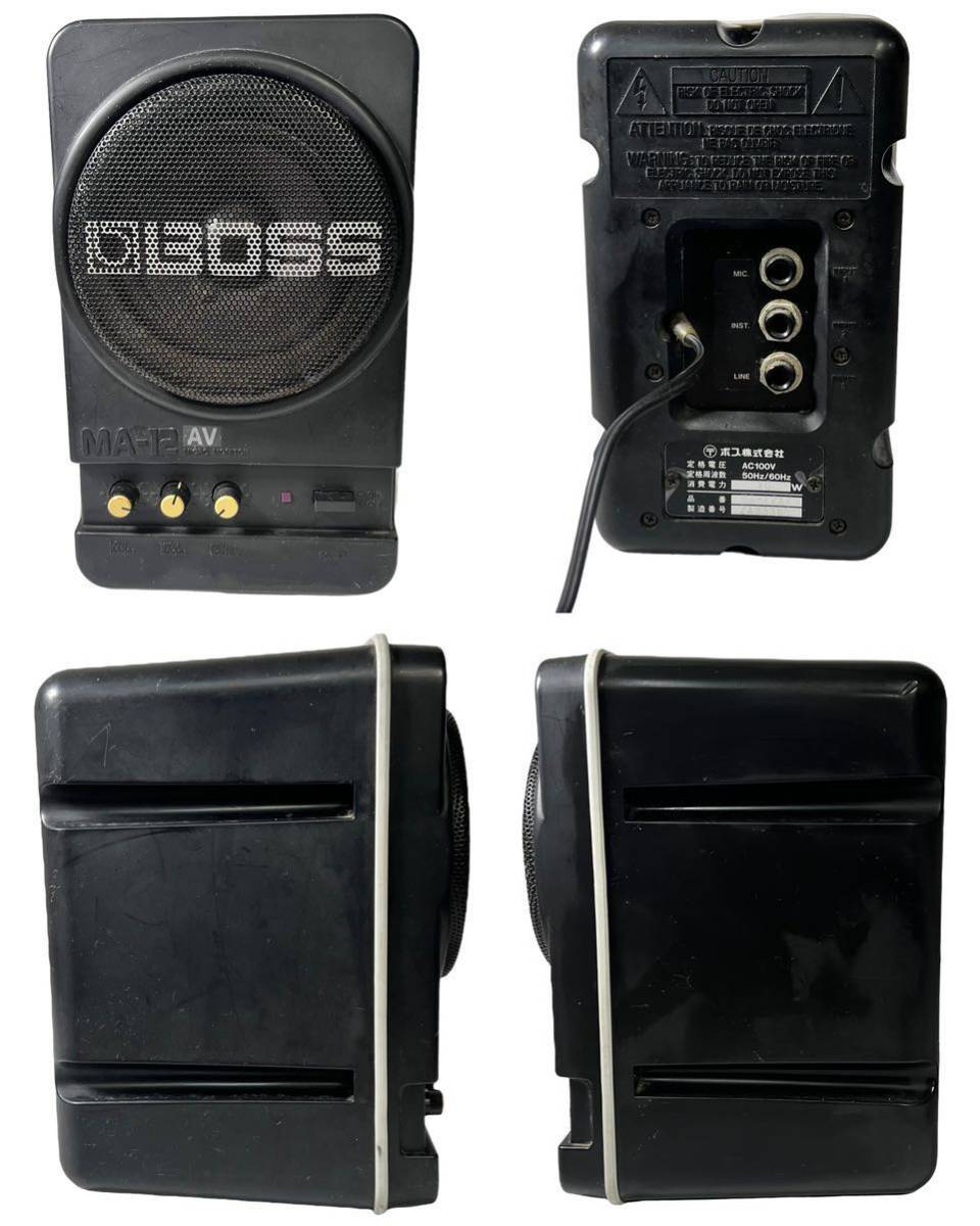 【通電OK】 ボス BOSS MA-12AV アンプ内蔵 アンプ スピーカー 片方のみ_画像2