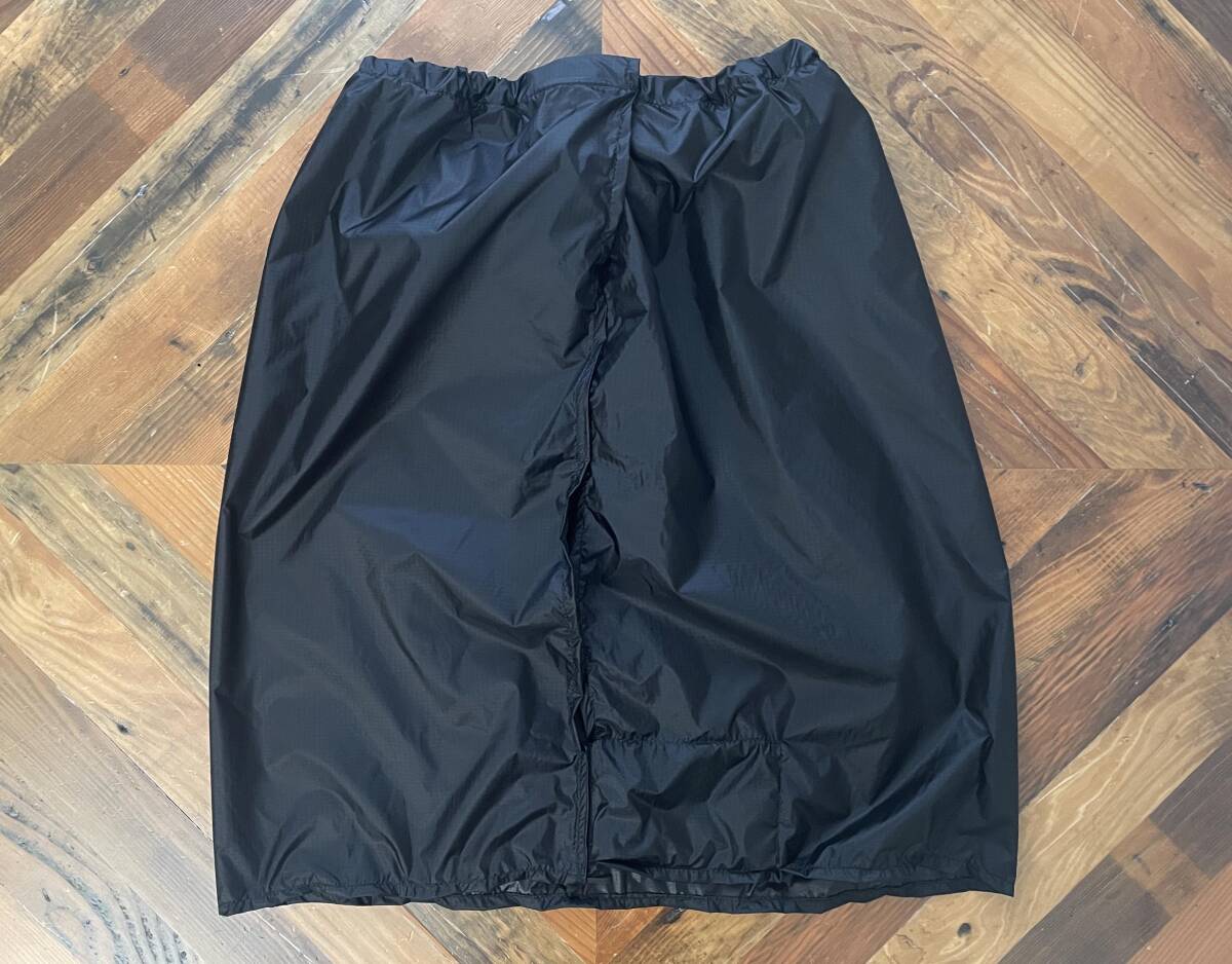 ULA Equipment Rain Kilt Black UL rain skirt Ultra light black equipment rain quilt 