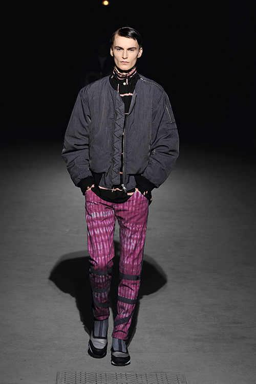 DRIES VAN NOTEN ドリスヴァンノッテン　名作　14AW サイド　ジップ　MA-1 オーバーサイズ　ボンバー　ジャケット　S　国内正規品_画像9