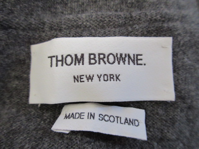 トムブラウン THOM BROWNE. NEW YORK　 16AW　4bar カシミヤ100％　クラシック　カーディガン 2　グレー 国内正規品_画像4