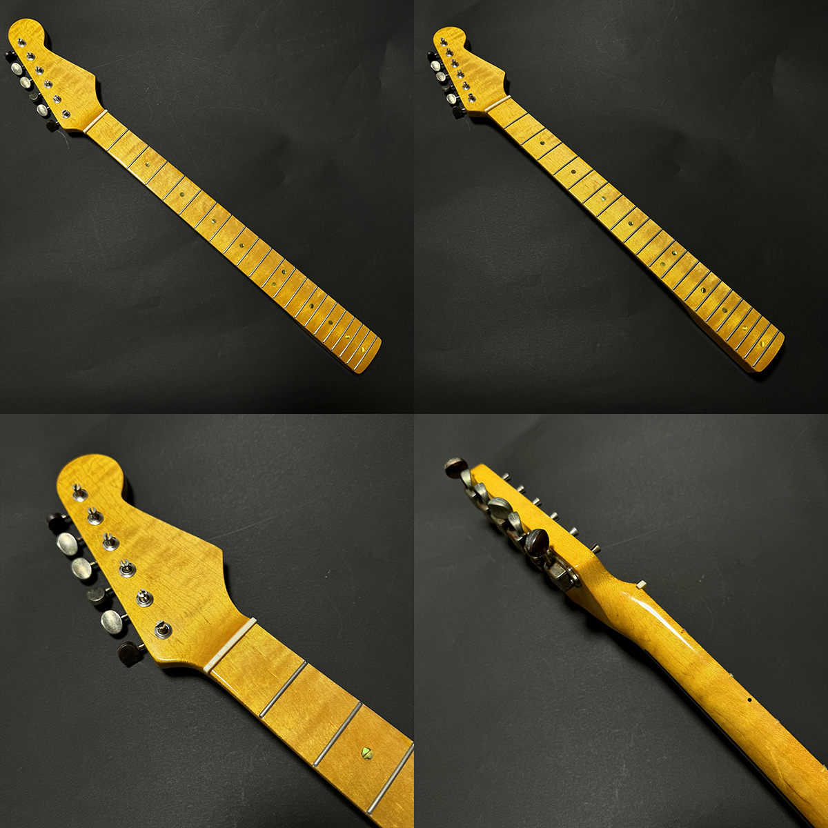 トラ目　メープル　ワンピース　ストラト　ネック　Stratocaster メイプル　おまけ付き_画像3