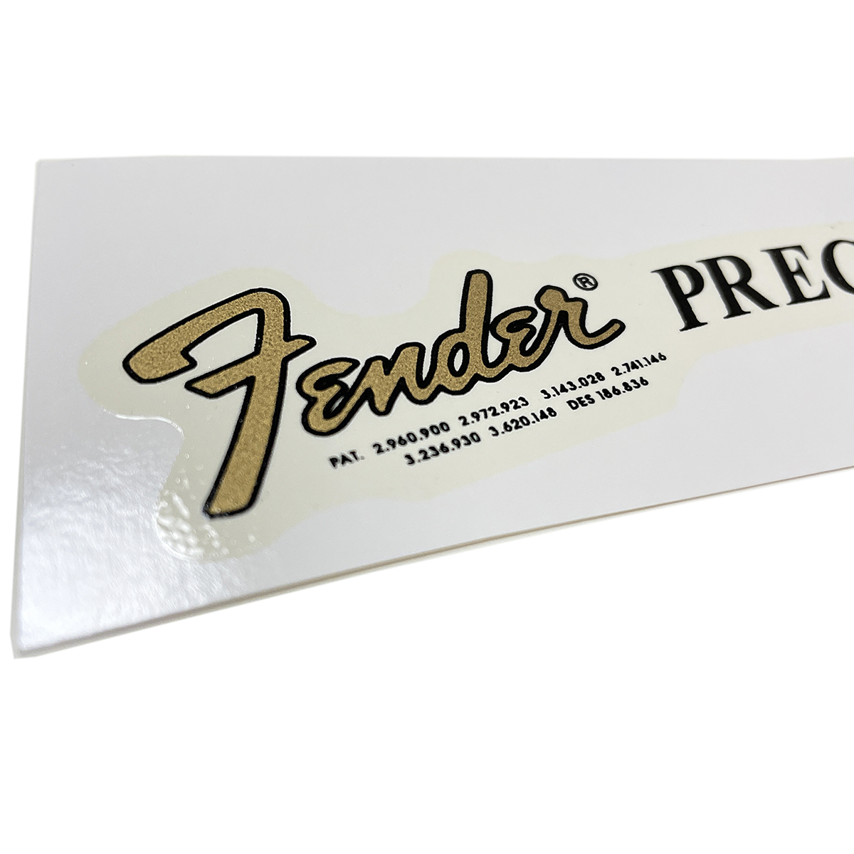 Fender Precision Bass tiger Logo Gold water trim decal 