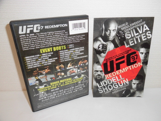 2308-0222◆DVD UFC 97 REDEMPTION 2枚組 アンデウソン・シウバ/ターレス・レイチ_画像2