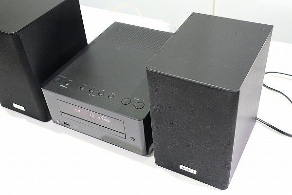 【質Banana】再生動作OK ONKYO/オンキョー CR-U3 CDレシーバー システムコンポ スピーカー付き リモコン欠品 現品限り♪_画像4