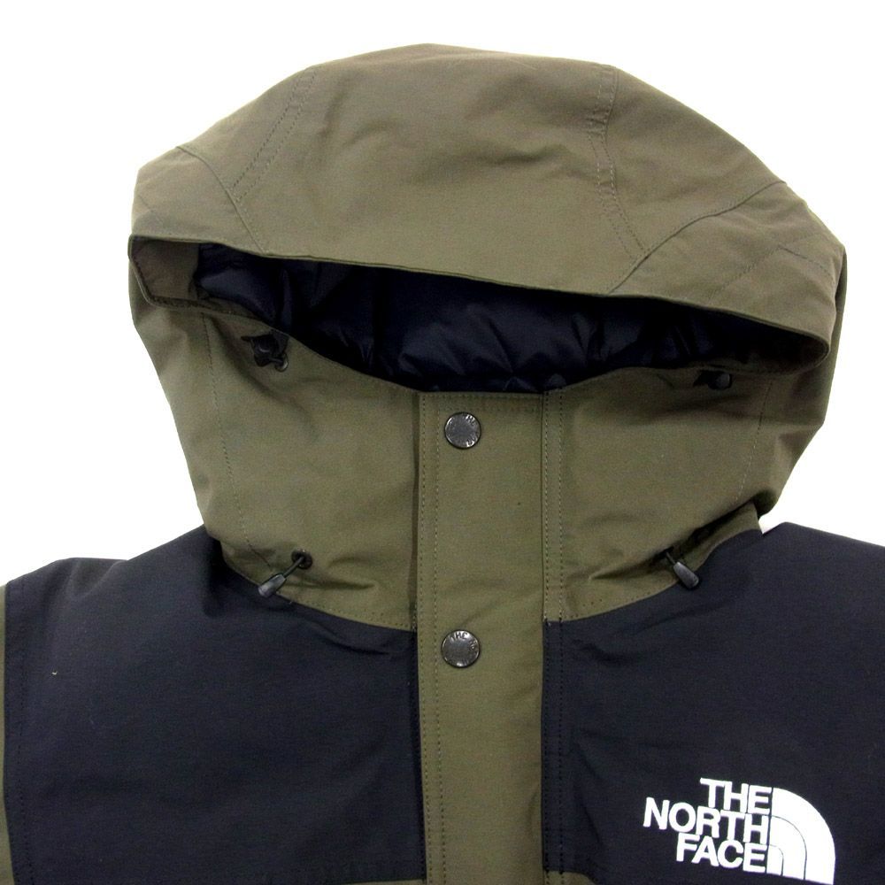 美品 定価7万400円●THE NORTH FACE ノースフェイス ND92237 マウンテンダウンジャケット パーカ メンズ Sサイズ ゴアテックス ロゴ刺繍_画像4