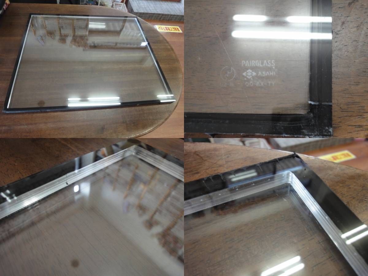 F-907 アサヒ硝子 複層ガラス ペアガラス 約 639ｘ542ｘ18㎜ 明り取り 窓 サッシ関連 DIY リフォーム 修理 補修の画像3
