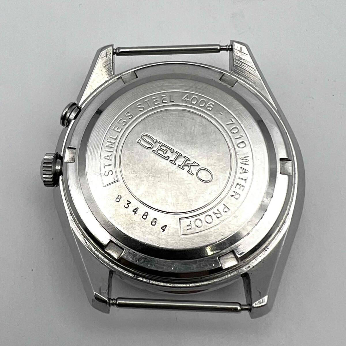 セイコー 4006-7010 ベルマチック 自動巻き 腕時計 フェイスのみ SEIKO BELL-MATIC 27石 デイデイト シルバー文字盤 稼動品 現状品_画像7