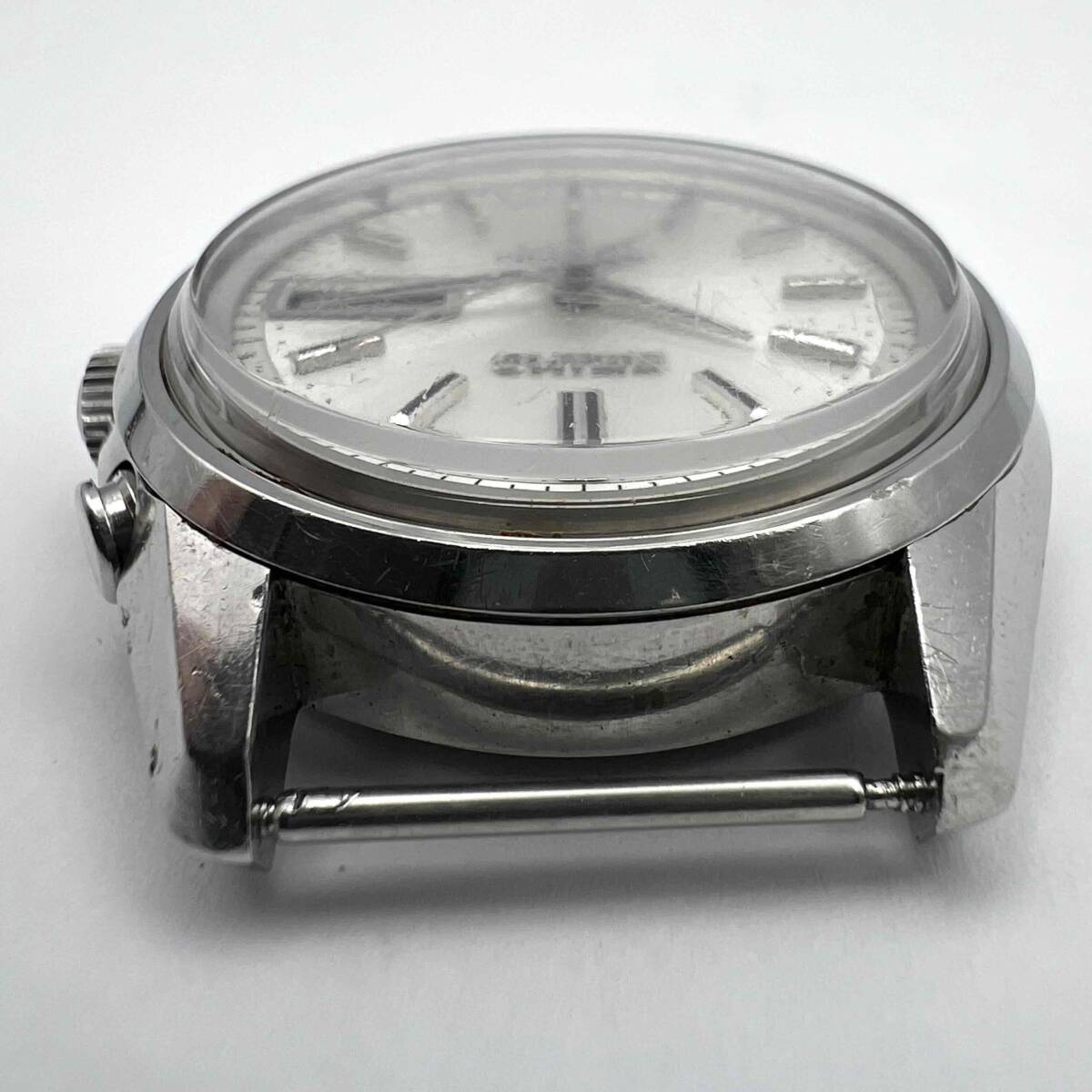 セイコー 4006-7010 ベルマチック 自動巻き 腕時計 フェイスのみ SEIKO BELL-MATIC 27石 デイデイト シルバー文字盤 稼動品 現状品_画像6