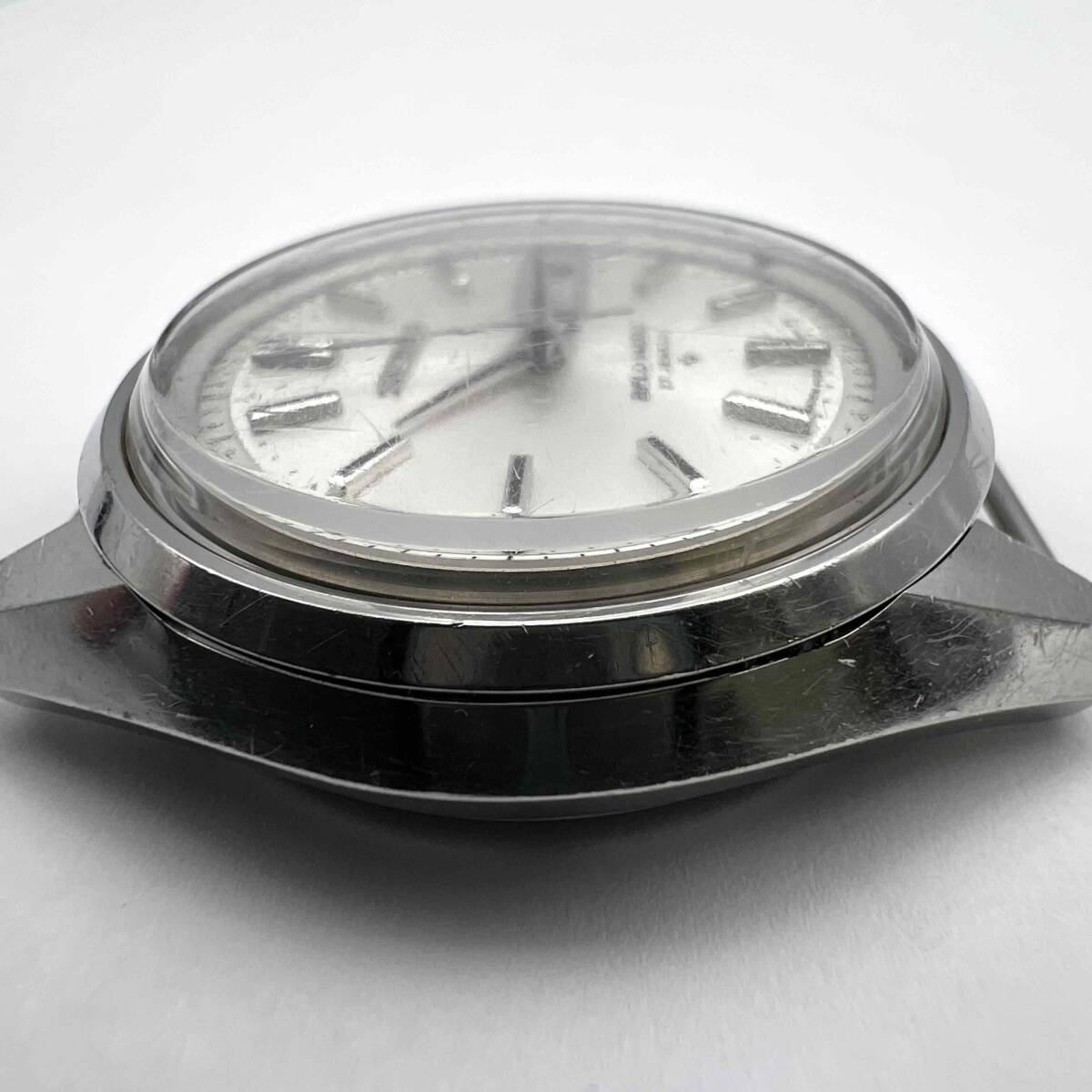 セイコー 4006-7010 ベルマチック 自動巻き 腕時計 フェイスのみ SEIKO BELL-MATIC 27石 デイデイト シルバー文字盤 稼動品 現状品_画像4