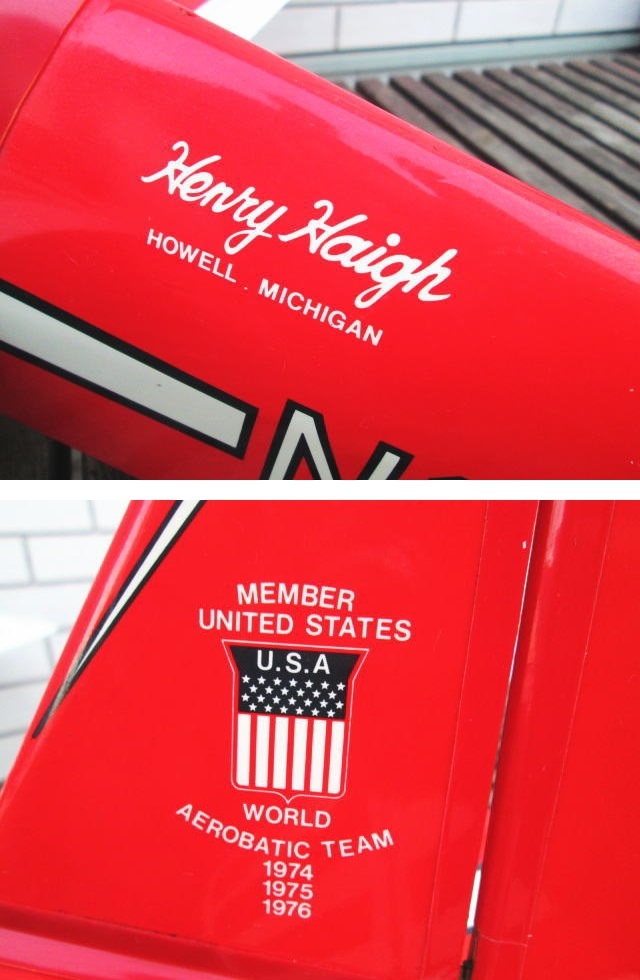 直接引き取り限定【ラジコン 飛行機　N8HH Henry Haigh HOWELL MICHIGAN AEROBATIC USA】エアロバティック/RC エンジン/ジャンク_画像6