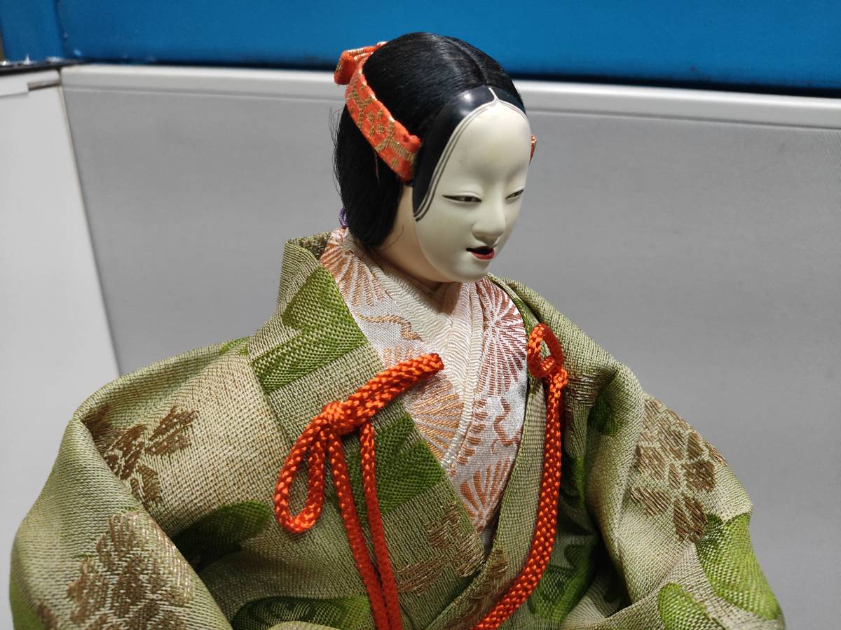 PPZ354717 日本伝統工芸(能面人形) 西陣金襴日本人形正絹友禅染☆高さ40cm_画像5