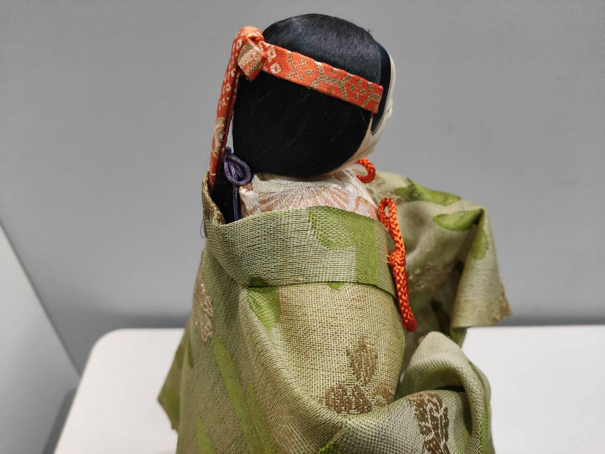 PPZ354717 日本伝統工芸(能面人形) 西陣金襴日本人形正絹友禅染☆高さ40cm_画像7