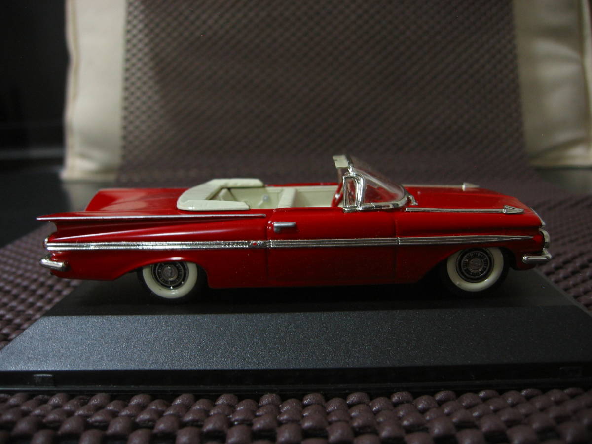 Sun Star 1/43 CHEVROLET IMPALA 1959 ミニカー '59 インパラ コンバーチブル 10026 1:43 サンスター　ダイキャスト 中古品_画像3