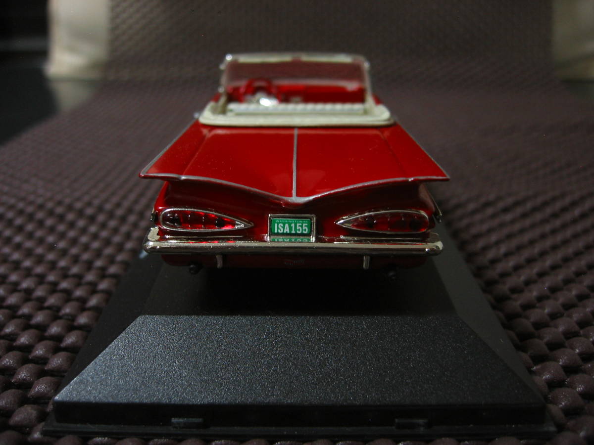 Sun Star 1/43 CHEVROLET IMPALA 1959 ミニカー '59 インパラ コンバーチブル 10026 1:43 サンスター　ダイキャスト 中古品_画像5