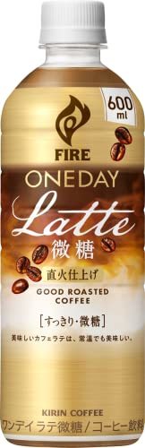 Fire(ファイア) キリン ワンデイ ラテ微糖 コーヒー 600ml 24本 ペットボトル_画像1