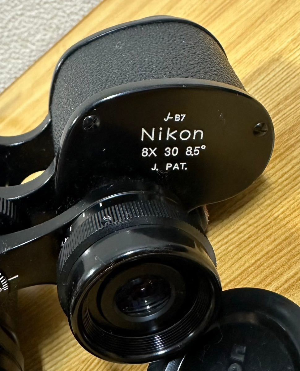 美品(本体) NIPPON KOGAKU TOKYO Nikon ニコン J-B7 双眼鏡 8×30 8.5° 付属品 箱付き_画像4